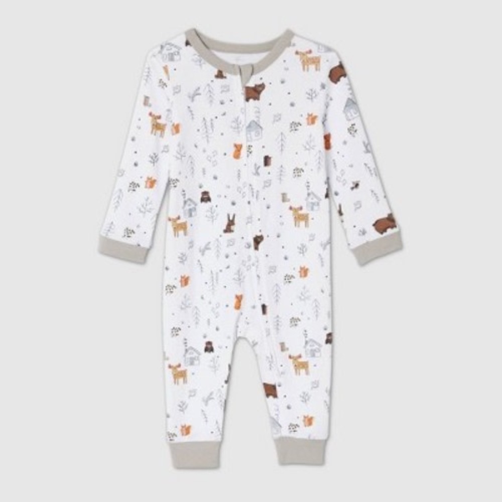 Baby Cabin Print Matching Family Union Suit - 6-9M